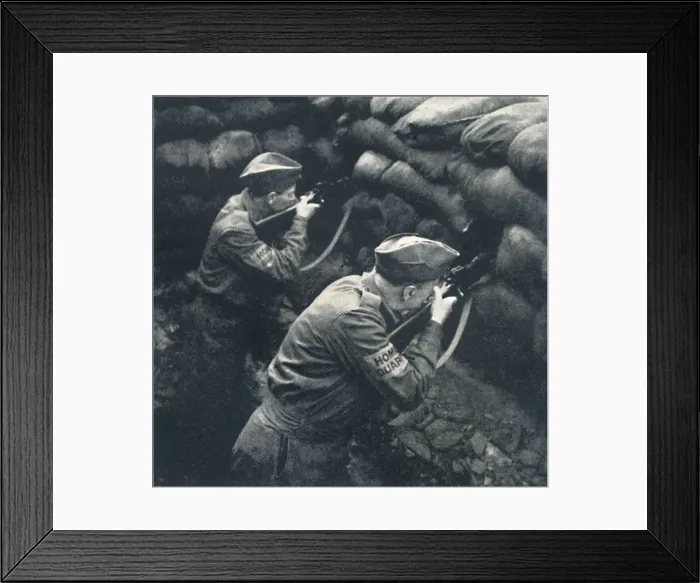 Framed Print : Covering the road block, 1941. Artist: Cecil Beaton Framed Print : Covering the road block, 1941. Artist: Cecil Beaton