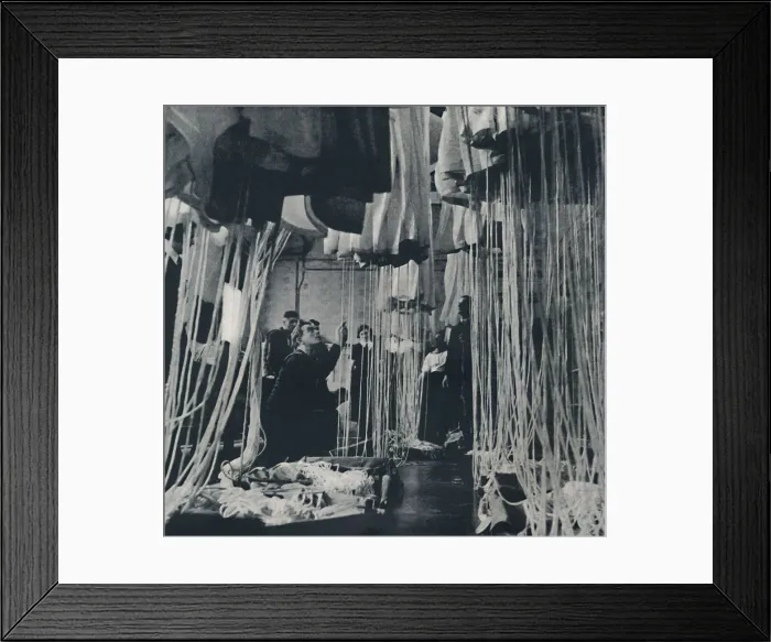 Framed Print : Loom of life (testing parachutes for the Fleet Air Arm, 1941. Artist: Cecil Beaton Framed Print : Loom of life (testing parachutes for the Fleet Air Arm, 1941. Artist: Cecil Beaton