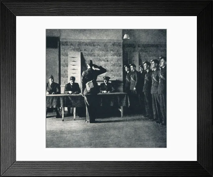 Framed Print : Pay parade, 1941. Artist: Cecil Beaton Framed Print : Pay parade, 1941. Artist: Cecil Beaton