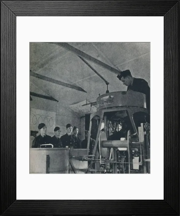 Framed Print : Instruction for air gunners, 1941. Artist: Cecil Beaton Framed Print : Instruction for air gunners, 1941. Artist: Cecil Beaton