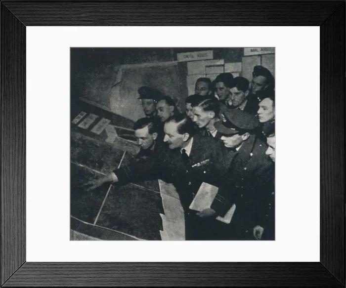 Framed Print : Features of the target area, 1941. Artist: Cecil Beaton Framed Print : Features of the target area, 1941. Artist: Cecil Beaton