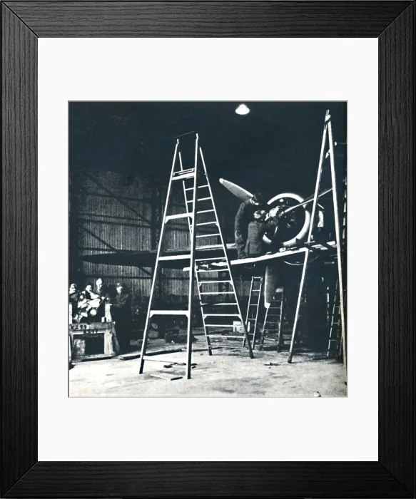Framed Print : The ground crews work is never done, 1941. Artist: Cecil Beaton Framed Print : The ground crews work is never done, 1941. Artist: Cecil Beaton