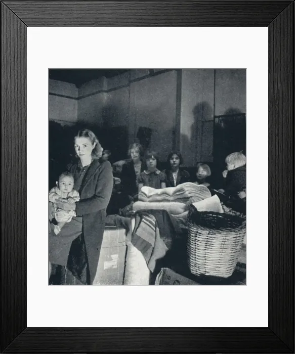 Framed Print : Blankets for the homeless, 1941. Artist: Cecil Beaton Framed Print : Blankets for the homeless, 1941. Artist: Cecil Beaton