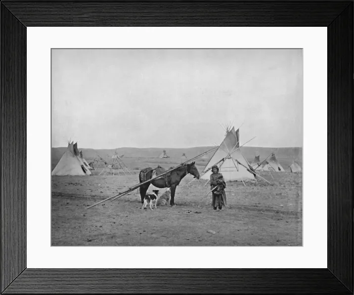 Framed Print : Canadian Natives, 19th century Framed Print : Canadian Natives, 19th century