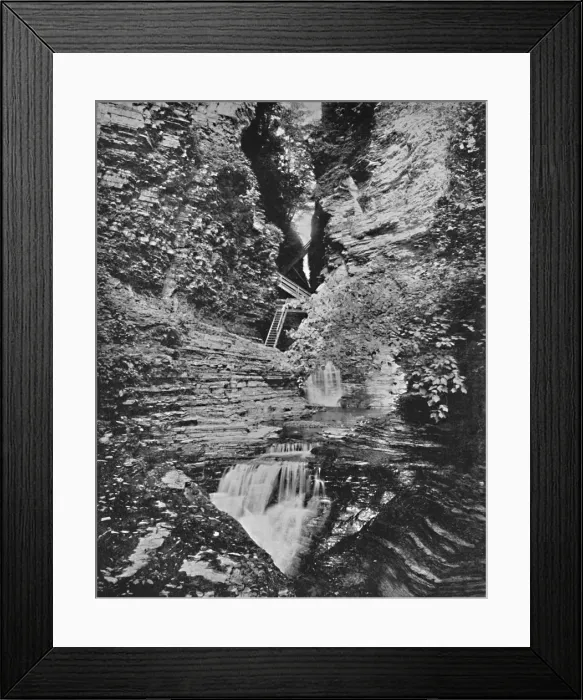 Framed Print : Watkins Glen, 19th century Framed Print : Watkins Glen, 19th century