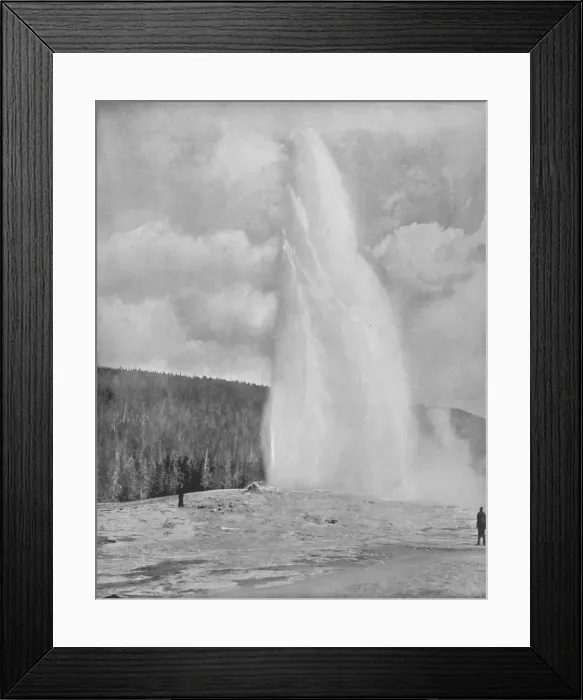 Framed Print : A Geyser In the Yellowstone Park, 19th century Framed Print : A Geyser In the Yellowstone Park, 19th century