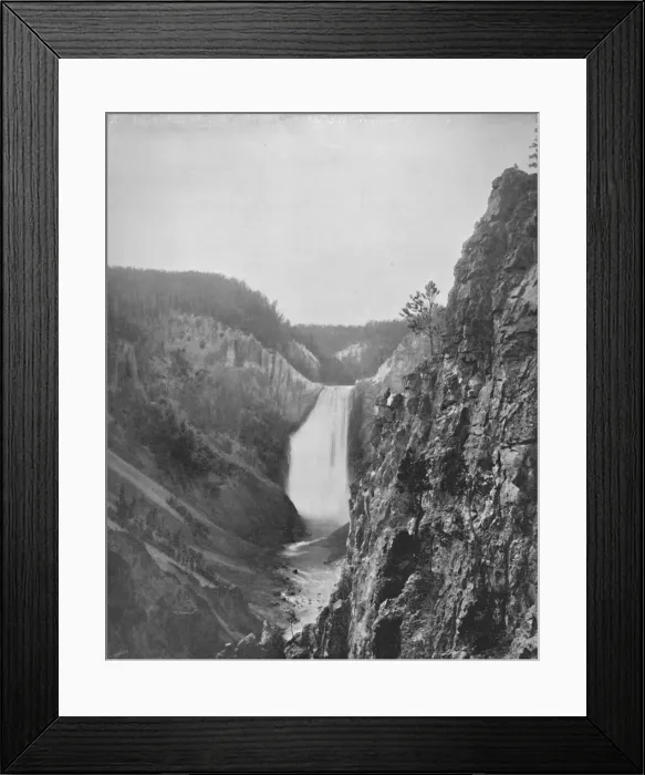 Framed Print : The Great Falls of the Yellowstone, 19th century Framed Print : The Great Falls of the Yellowstone, 19th century