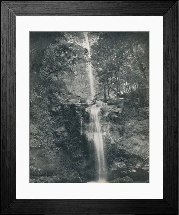 Framed Print : The Emu Vale Waterfall, 19th century Framed Print : The Emu Vale Waterfall, 19th century