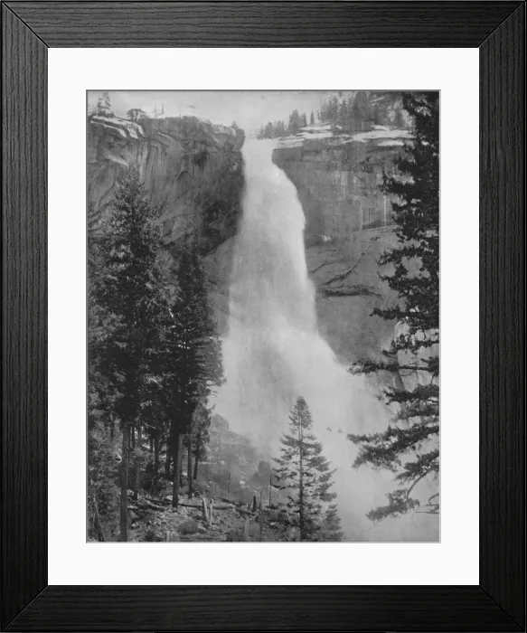 Framed Print : Nevada Fall in the Yosemite Valley, 19th century Framed Print : Nevada Fall in the Yosemite Valley, 19th century