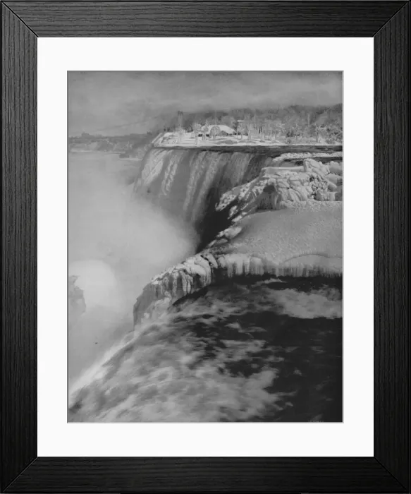 Framed Print : Niagara in Winter, 19th century