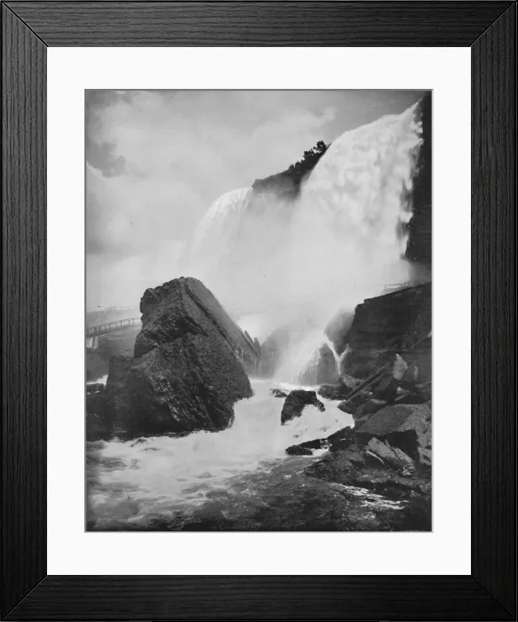 Framed Print : The Rocks Beneath the American Fall, 19th century Framed Print : The Rocks Beneath the American Fall, 19th century