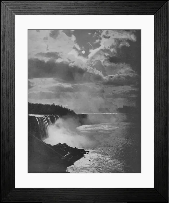 Framed Print : Niagara By Moonlight, 19th century Framed Print : Niagara By Moonlight, 19th century