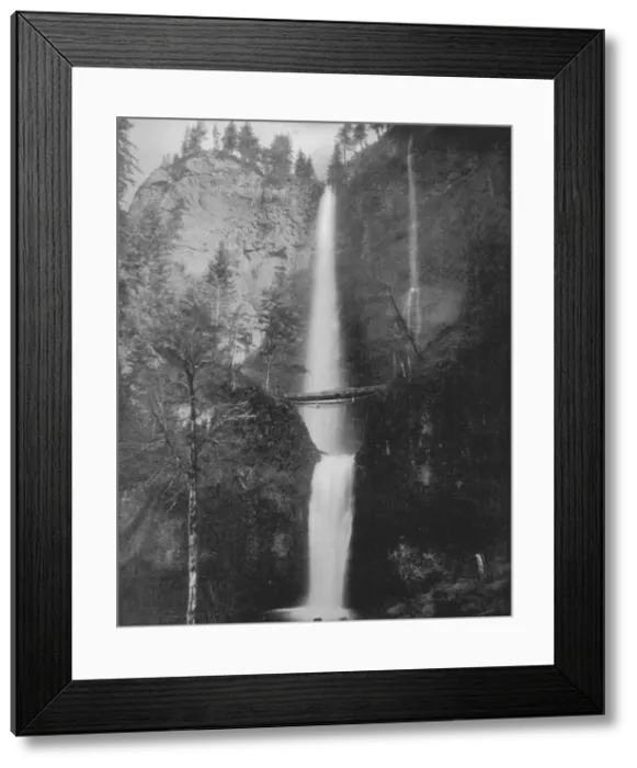 Framed Print : Multinomah Falls, 19th century Framed Print : Multinomah Falls, 19th century