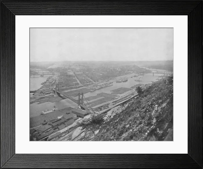 Framed Print : Pittsburgh, in Pennsylvania, 19th century Framed Print : Pittsburgh, in Pennsylvania, 19th century