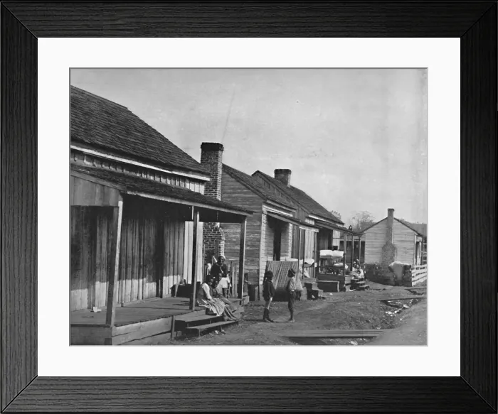 Framed Print : Quarters at Thomasville in Georgia, 19th century Framed Print : Quarters at Thomasville in Georgia, 19th century