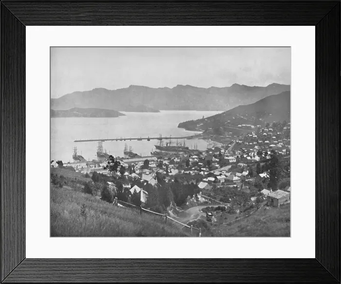 Framed Print : Lyttelton, 19th century Framed Print : Lyttelton, 19th century