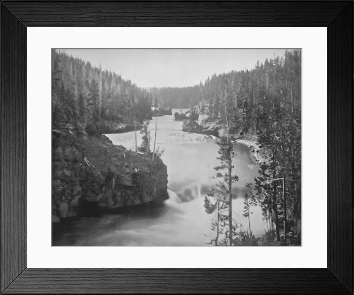 Framed Print : The Rapids of the Yellowstone, 19th century Framed Print : The Rapids of the Yellowstone, 19th century