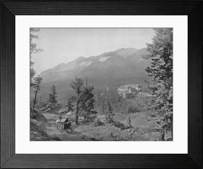 Framed Print : Banff Hotel, 19th century Framed Print : Banff Hotel, 19th century