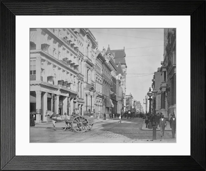 Framed Print : Chestnut Street, Philadelphia, 19th century Framed Print : Chestnut Street, Philadelphia, 19th century
