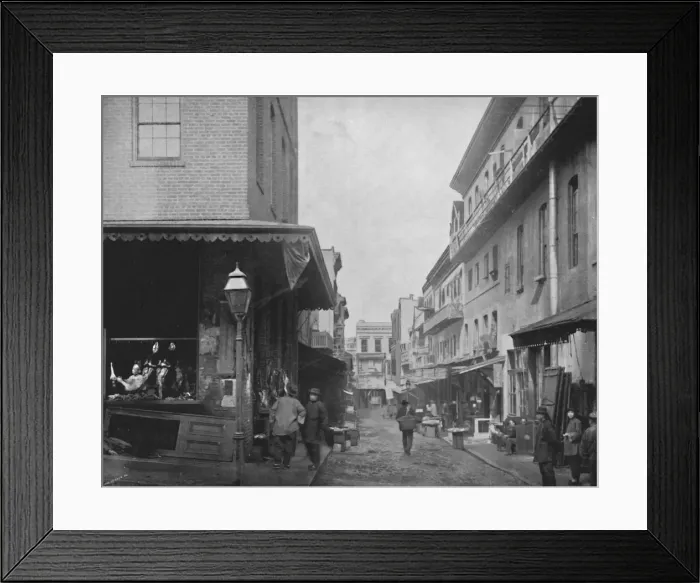 Framed Print : The Provision Market, Chinatown, San Francisco, 19th century Framed Print : The Provision Market, Chinatown, San Francisco, 19th century