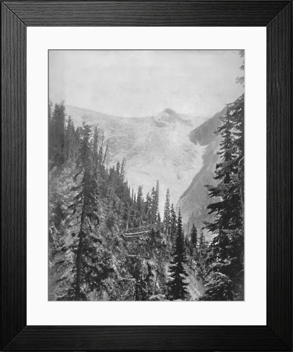 Framed Print : The Illicilliwaet Glacier, 19th century Framed Print : The Illicilliwaet Glacier, 19th century