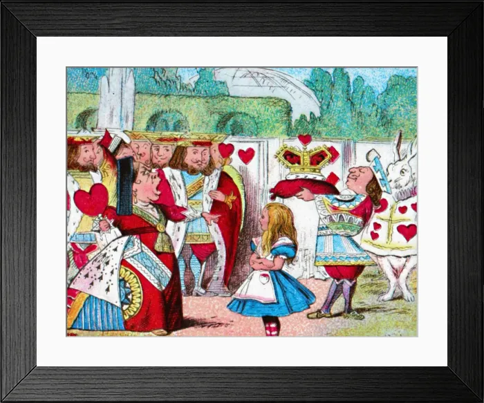 Framed Print : Off with her head! Alice and her Red Queen, c1910. Artist: John Tenniel Framed Print : Off with her head! Alice and her Red Queen, c1910. Artist: John Tenniel