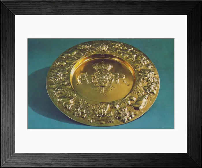 Framed Print : Arms Dish, 1660, 1953. Artist: Henry Greenway Framed Print : Arms Dish, 1660, 1953. Artist: Henry Greenway