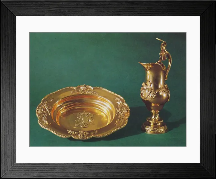 Framed Print : Ewer and basin, c. 1735, 1953 Framed Print : Ewer and basin, c. 1735, 1953