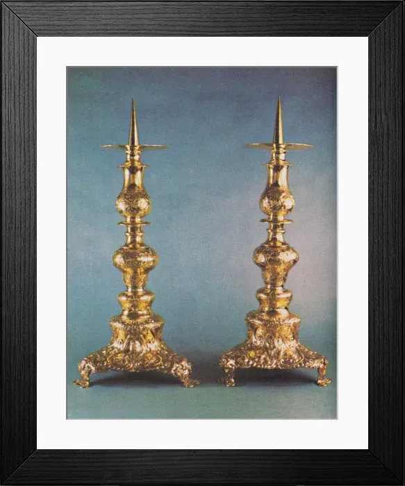 Framed Print : Candlesticks, c. 1662, 1953 Framed Print : Candlesticks, c. 1662, 1953