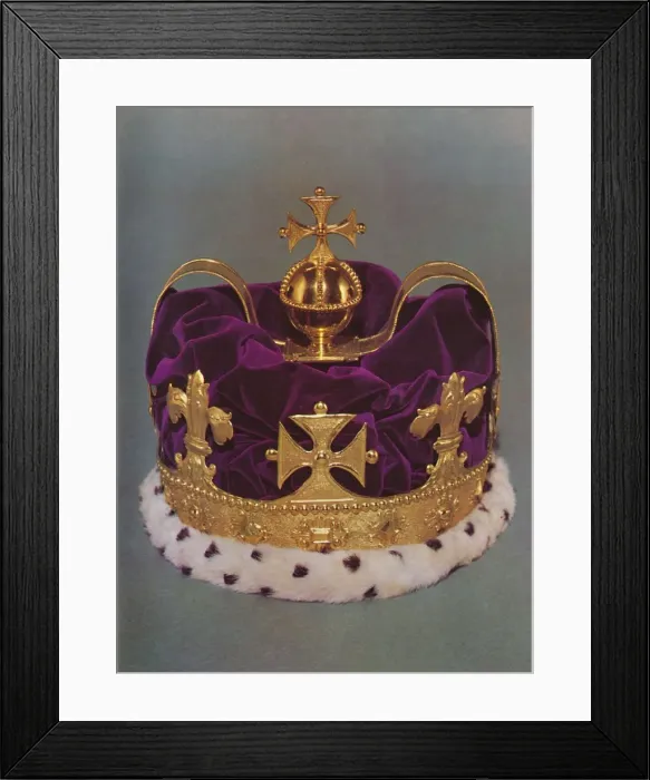Framed Print : The crown made for the Prince of Wales in 1729, 1953 Framed Print : The crown made for the Prince of Wales in 1729, 1953