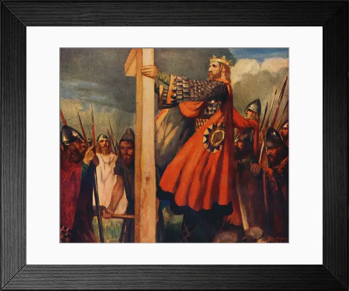Framed Print : Saint Oswald at Hevenfelth, 1912 Framed Print : Saint Oswald at Hevenfelth, 1912