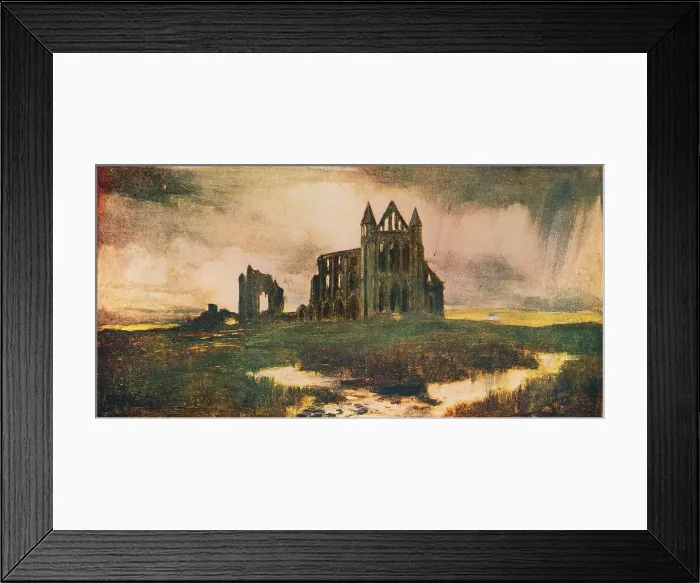Framed Print : Saint Hildas Abbey, Whitby, 1912 Framed Print : Saint Hildas Abbey, Whitby, 1912