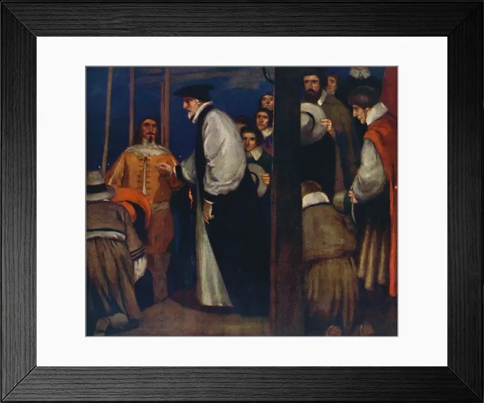 Framed Print : Laud entering the Barge at Lambeth to go to the Tower, 1912 Framed Print : Laud entering the Barge at Lambeth to go to the Tower, 1912