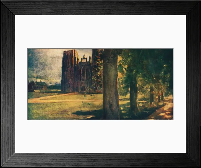 Framed Print : Wells Cathedral, 1912 Framed Print : Wells Cathedral, 1912