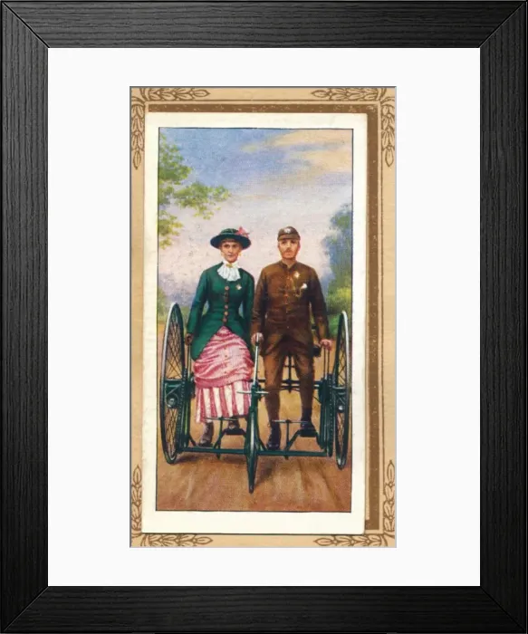 Framed Print : Sociable Tricycle, 1939 Framed Print : Sociable Tricycle, 1939