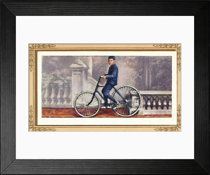 Framed Print : The First Pneumatic-Tyred Bicycle, 1939 Framed Print : The First Pneumatic-Tyred Bicycle, 1939