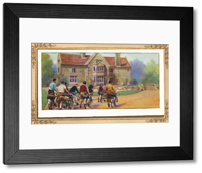 Framed Print : Cyclists & The Y. H. A. 1939 Framed Print : Cyclists & The Y. H. A. 1939