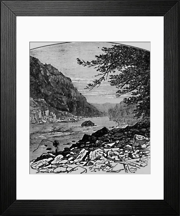 Framed Print : The Lower Canyon, 1883. Artist: Charles E. H Bonwill Framed Print : The Lower Canyon, 1883. Artist: Charles E. H Bonwill