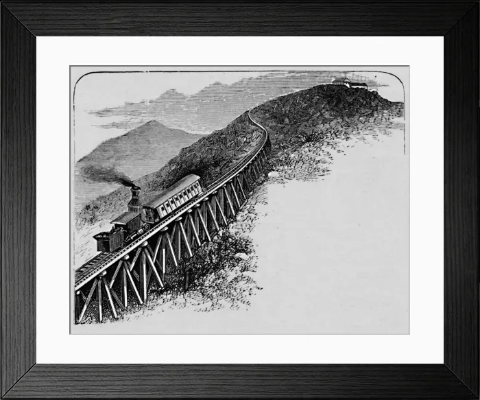 Framed Print : Mount Washington Railway, 1883 Framed Print : Mount Washington Railway, 1883