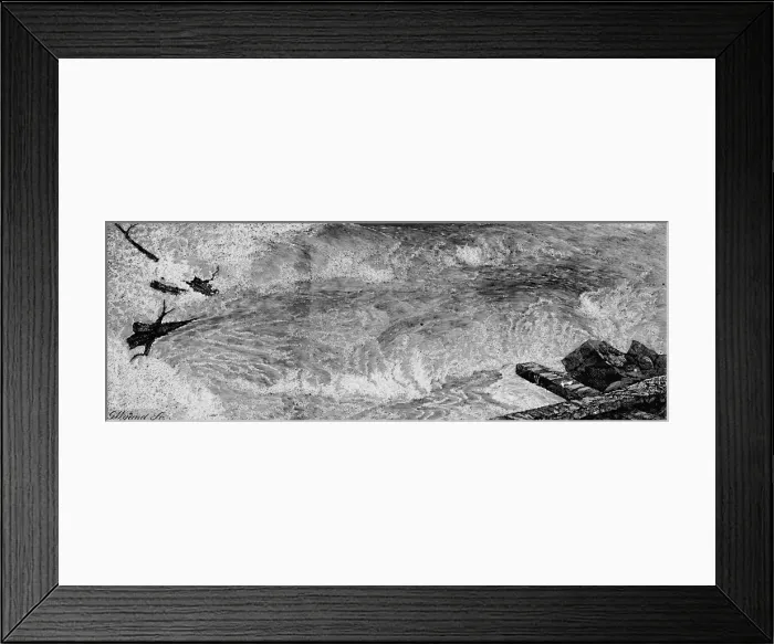 Framed Print : The Rapids above the Falls, c1840, (1883). Artist: G. Wyand Framed Print : The Rapids above the Falls, c1840, (1883). Artist: G. Wyand