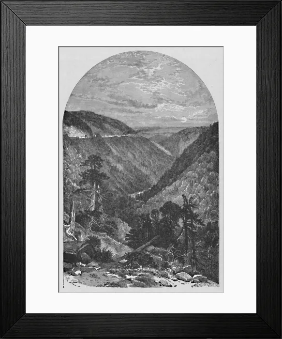 Framed Print : View at Allegrippus, 1883. Artist: Meeder & Chubb Framed Print : View at Allegrippus, 1883. Artist: Meeder & Chubb