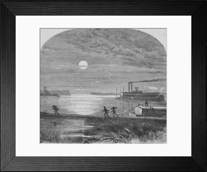 Framed Print : Down the Mississippi, 1883 Framed Print : Down the Mississippi, 1883