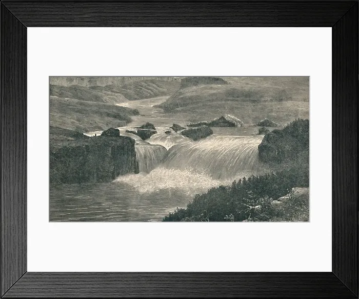 Framed Print : Great Falls of the Yellowstone River, 1873, (1883) Framed Print : Great Falls of the Yellowstone River, 1873, (1883)