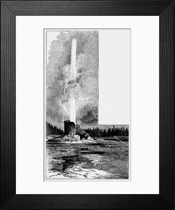 Framed Print : Giant Geyser, 1883 Framed Print : Giant Geyser, 1883