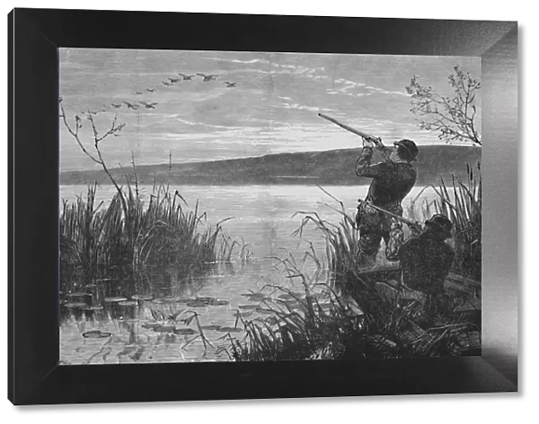 Duck-Shooting on Saratoga Lake, 1973, (1883). Artist: Matthew Somerville Morgan