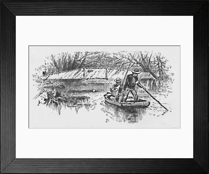 Framed Print : Perch-Fishing on the Lake, 1883 Framed Print : Perch-Fishing on the Lake, 1883