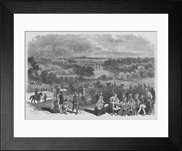 Framed Print : View from Belmont Mansion, Fairmount Park, 1883. Artist: Frederic B Schell Framed Print : View from Belmont Mansion, Fairmount Park, 1883. Artist: Frederic B Schell