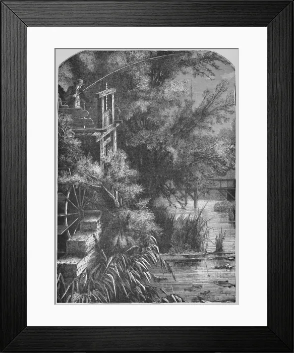 Framed Print : Scene on a Creek Emptying Into The Little Juniata, 1883 Framed Print : Scene on a Creek Emptying Into The Little Juniata, 1883