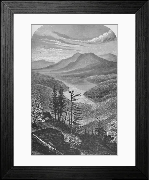 Framed Print : Upper Ausable Lake, c1870, (1883) Framed Print : Upper Ausable Lake, c1870, (1883)