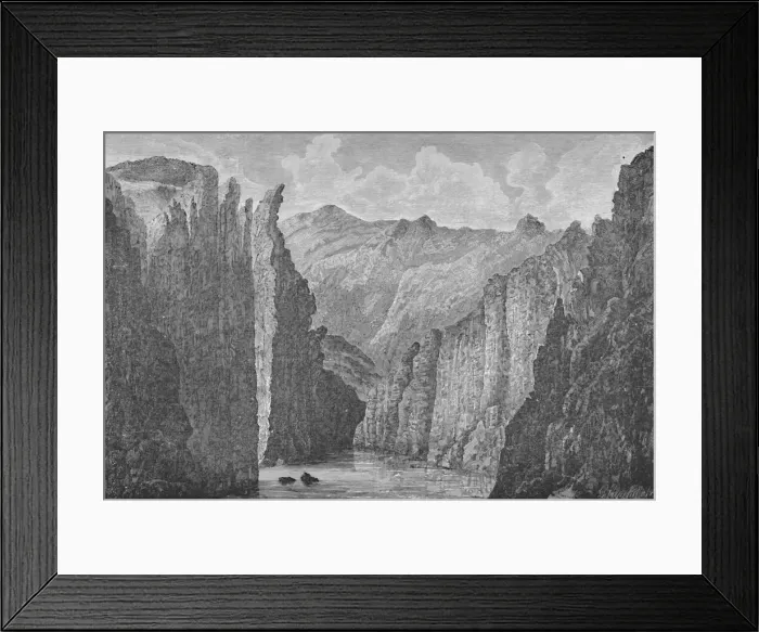 Framed Print : Grand Canyon, 1883. Artist: G. Wyand Framed Print : Grand Canyon, 1883. Artist: G. Wyand